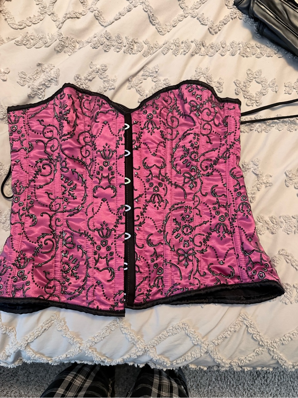 Top Drawer Floral Embroidered Corset Bustier